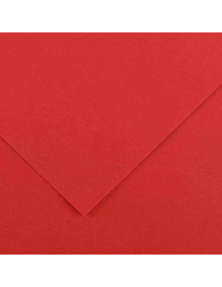 PAQUETE 25 HOJAS CARTULINA IRIS 50X65 185G ROJO GUARRO CANSON C200040228