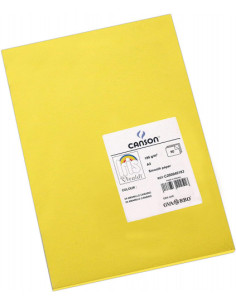 PACK 50 HOJAS CARTULINA IRIS A3 185G AMARILLO CANARIO CANSON C200040183