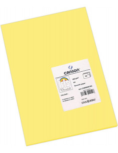 PACK 50 HOJAS CARTULINA IRIS A3 185G AMARILLO LIMON CANSON C200040182