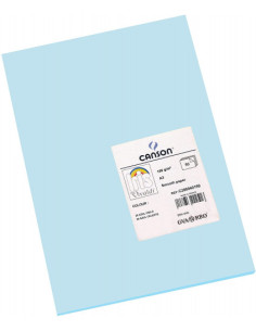 PACK 50 HOJAS CARTULINA IRIS A3 185G AZUL CIELO CANSON C200040199
