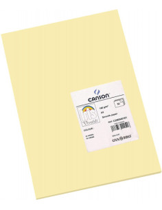 PACK 50 HOJAS CARTULINA IRIS A3 185G CREMA CANSON C200040181