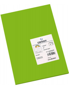 PACK 50 HOJAS CARTULINA IRIS A3 185G VERDE BILLAR CANSON C200040208