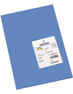 PACK 50 HOJAS CARTULINA IRIS A4 185G AZUL MAR CANSON C200040168
