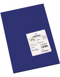 PACK 50 HOJAS CARTULINA IRIS A4 185G AZUL ULTRAMAR CANSON C200040169