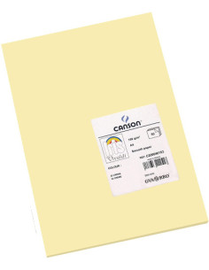 PAQUETE 50 HOJAS CARTULINA IRIS A4 185G CREMA GUARRO CANSON C200040153