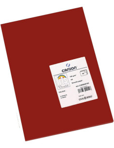 PACK 50 HOJAS CARTULINA IRIS A4 185G GRANATE CANSON C200040163