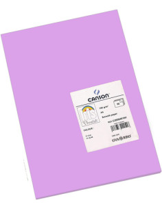 PACK 50 HOJAS CARTULINA IRIS A4 185G LILA CANSON C200040164