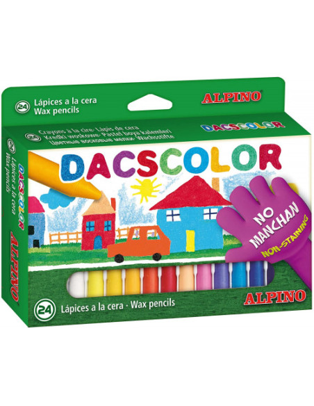 ESTUCHE 24 CERAS DE COLORES DACSCOLOR DACS DC050295