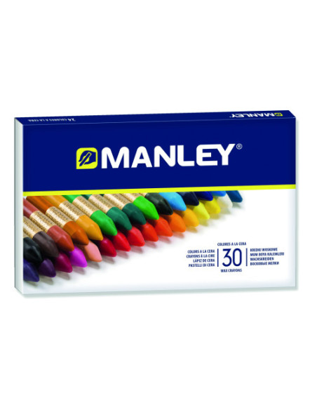 ESTUCHE 30 CERAS MANLEY MNC00077