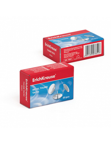 CHINCHETAS NIQUELADAS ERICH KRAUSE 7851 CAJA 50