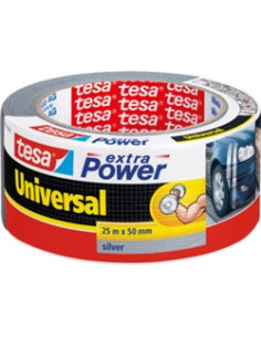 CINTA ADHESIVA AMERICANA EXTRA POWER GRIS 25MX50MM TESA 56388-00000-12