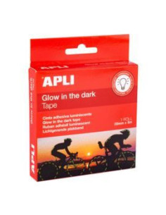CINTA ADHESIVA LUMINISCENTE 20 MM X 5 M APLI 19235