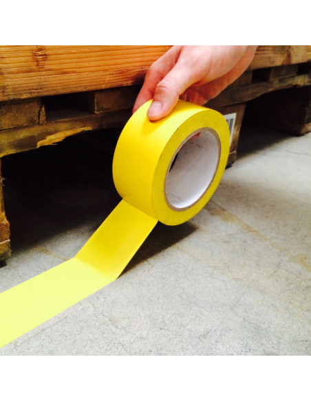 CINTA ADHESIVA SUELO AMARILLO, 33 METROS X 5 CM TARIFOLD 197704