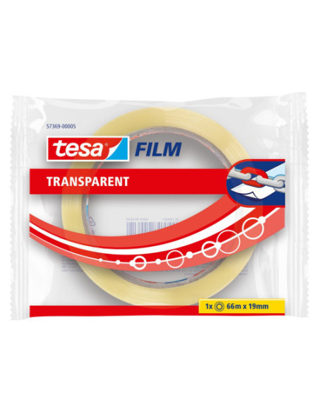 CINTA ADHESIVA TRANSPARENTE 66MMX19MM TESA 57369-00005-01