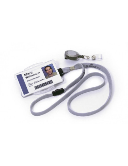 CINTAS PARA IDENTIFICADOR EN TEXTIL ANCHO 10MM COLOR GRIS DURABLE 8119-10CAJA DE 10