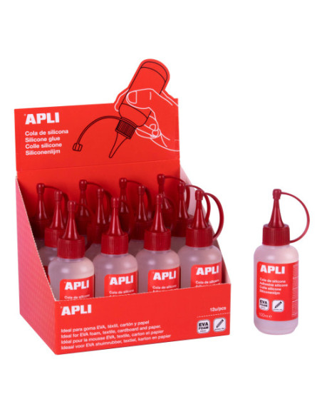 COLA DE SILICONA 100 ML APLI 13349