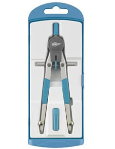 COMPÁS MICROMÉTRICO COLOR AZUL FAIBO 613-07