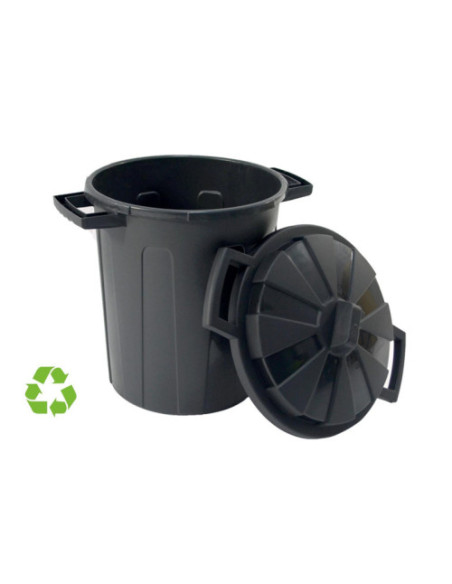 CONTENEDOR SOSTENIBLE DE RECICLAJE CON TAPA 100 LITROS 54X64X68 CM PP NEGRO ARCHIVO 2000 CP1426100 NE CONTENEDOR SOSTENIBLE DE RECICLAJE CON TAPA 100 LITROS 54X64X68 CM PP NEGRO ARCHIVO 2000 CP1426100 NE
