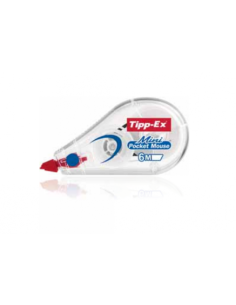 CINTA CORRECTORA MINI POCKET MOUSE DIMENSIONES CINTA 5MMX6M. TIPPEX 932564