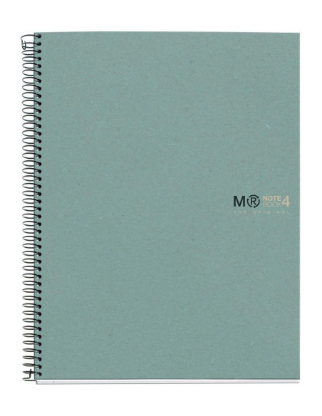 CUADERNO 100% RECICLADO NB-4 A4 120HOJAS ECOAZUL MIQUELRIUS 6083