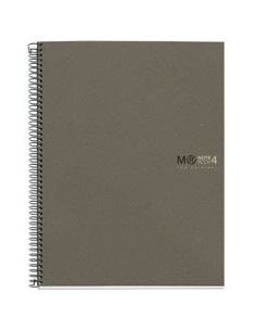 CUADERNO 100% RECICLADO NB-4 A4 120HOJAS ECOGRIS MIQUELRIUS 6082