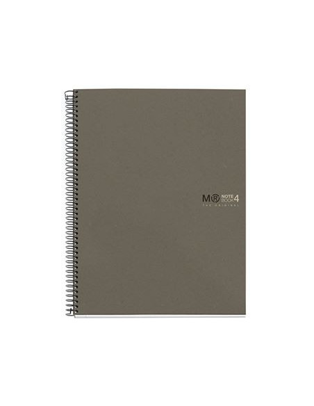 CUADERNO 100% RECICLADO NB-4 A4 120HOJAS ECOGRIS MIQUELRIUS 6082