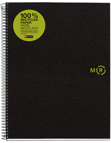 CUADERNO 100% RECICLADO NB-4 A4 120HOJAS TAPAS...