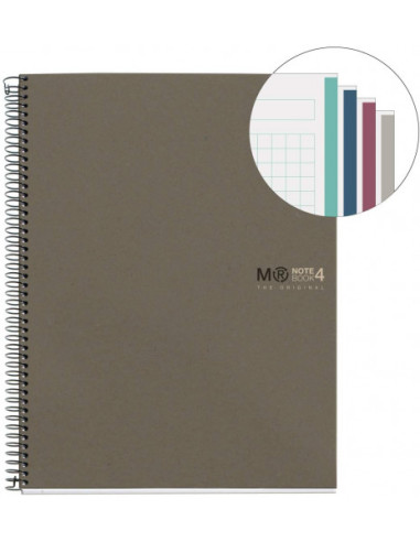 CUADERNO 100% RECICLADO NB-4 A5 120HOJAS...