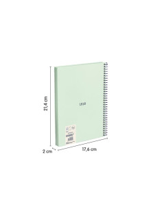 CUADERNO A5 CON ESPIRAL Y TAPA DURA