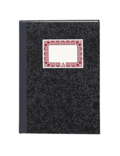 CUADERNO CARTONÉ CONTABILIDAD CUADRÍCULA GRIS OSCURO FOLIO NATURAL 100 HOJAS DOHE 09956