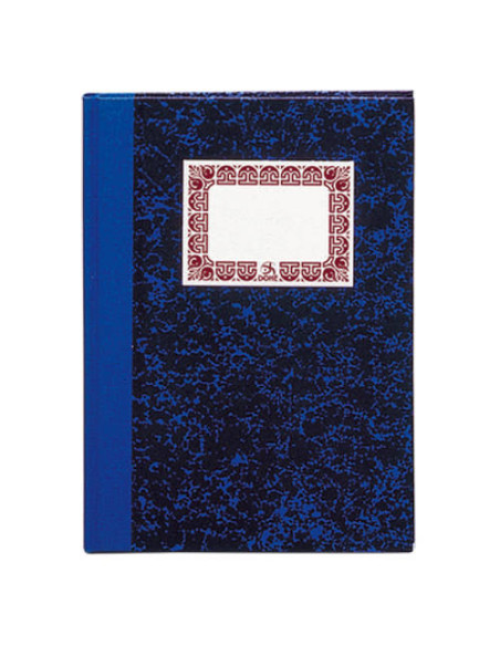 CUADERNO CARTONÉ CONTABILIDAD RAYADO HORIZONTAL AZUL FOLIO NATURAL 100 HOJAS DOHE 09950