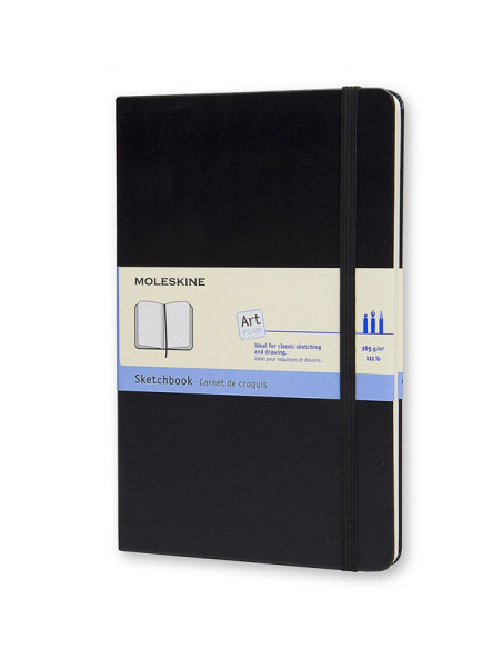 CUADERNO DE BOCETOS NEGRO L (13X21CM) MOLESKINE ARTQP063