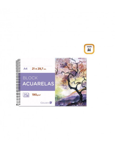 CUADERNO DIBUJO A3 ACUARELAS 24 HJS. 190GMS. HSWC WONDER ART BY PRYSE 6230032