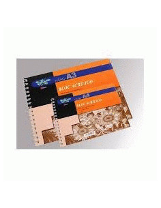 CUADERNO DIBUJO A4 ACRÍLICO 12 HJS. 400GMS. HSAC WONDER ART BY PRYSE 6230051