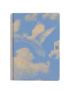 CUADERNO ESPIRAL DIN-A4 RECICLADO FSC 80 HOJAS 80G. CUADRÍCULA 5X5. 4 ELEMENTS - AIR ESCOLOFI 130100300