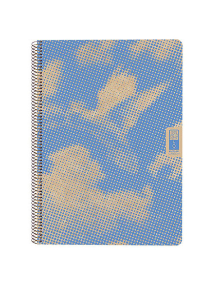 CUADERNO ESPIRAL DIN-A4 RECICLADO FSC 80 HOJAS 80G. CUADRÍCULA 5X5. 4 ELEMENTS - AIR ESCOLOFI 130100300