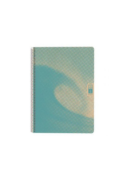 CUADERNO ESPIRAL DIN-A4 RECICLADO FSC 80 HOJAS 80G. CUADRÍCULA 5X5. 4 ELEMENTS - WATER ESCOLOFI 130100100