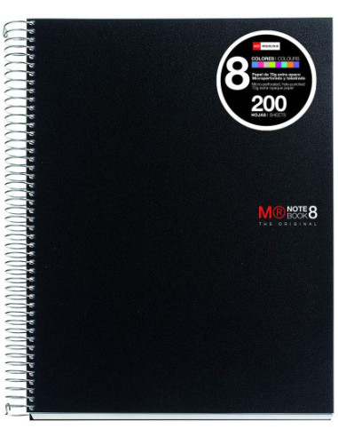 CUADERNO ESPIRAL NB-8 A4 200 HOJAS 5X5MM...