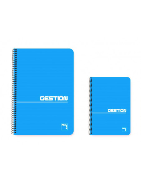 CUADERNO ESPIRAL SERIE GESTION TAPA BLANDA 60 GRS. 4º (155X215MM.) 80 HOJAS LISO PACSA 16382