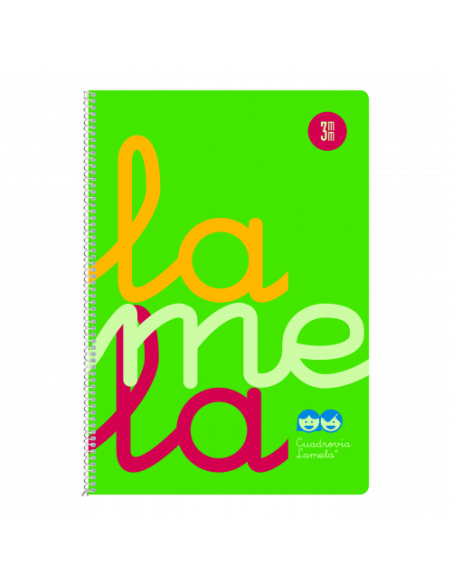 CUADERNO FOLIO PLASTIC RAYADO 3 MM 80 HOJAS 90 GRS VERDE LAMELA 7FTP003V