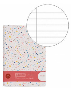 CUADERNO GRAPADO A4 50HOJAS PAUTA 4MM MR CON EJERCICIOS RUBIO MIQUELRIUS 8144