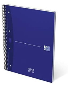CUADERNO EUROPEANBOOK 1 TAPA EXTRADURA A4+ 80 HOJAS 5X5 COLOR AZUL ESSENTIALS OXFORD 100430421