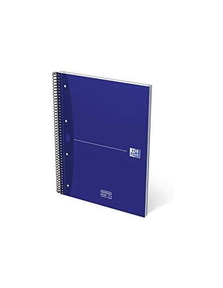 CUADERNO EUROPEANBOOK 1 TAPA EXTRADURA A4+ 80 HOJAS 5X5 COLOR AZUL ESSENTIALS OXFORD 100430421