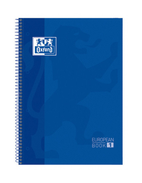 CUADERNO EUROPEANBOOK 1 TAPA EXTRADURA A4+ 80 HOJAS 5X5 COLOR AZUL OSCURO OXFORD 100430197