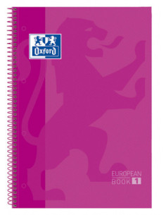 CUADERNO EUROPEANBOOK 1 TAPA EXTRADURA A4+ 80 HOJAS 5X5 COLOR FUCSIA OXFORD 100430270