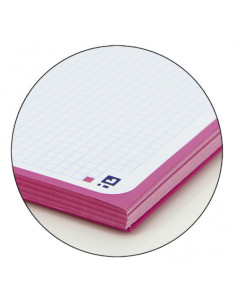 CUADERNO EUROPEANBOOK 1 TAPA EXTRADURA A4+ 80 HOJAS 5X5 COLOR FUCSIA OXFORD 100430270 2