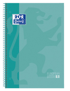 CUADERNO EUROPEANBOOK 1 TAPA EXTRADURA A4+ 80 HOJAS 5X5 COLOR ICE MINT OXFORD 400040983