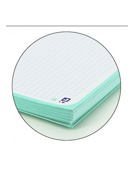 CUADERNO OXFORD EUROPEANBOOK 1 TAPA EXTRADURA A4+ 80 HOJAS 5X5 COLOR ICE MINT   400040983