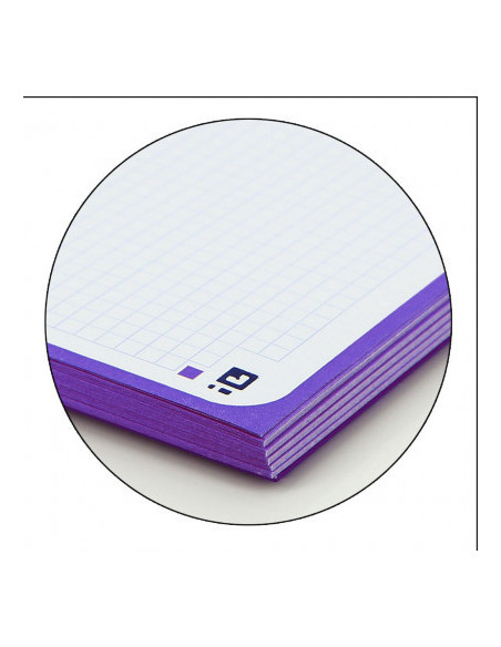 CUADERNO OXFORD EUROPEANBOOK 1 TAPA EXTRADURA A4+ 80 HOJAS 5X5 COLOR MALVA   100430201