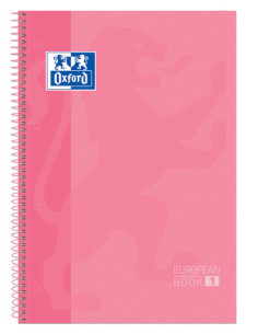 CUADERNO EUROPEANBOOK 1 TAPA EXTRADURA A4+ 80 HOJAS 5X5 COLOR ROSA CHICLE OXFORD 400040984